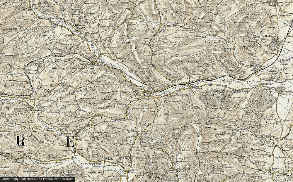 Old Map of Panpunton, 1901-1903 in 1901-1903