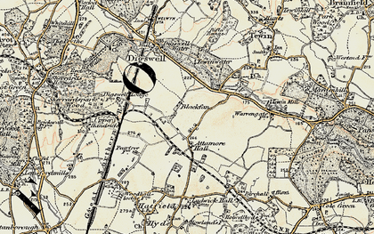 Old map of Panshanger in 1898