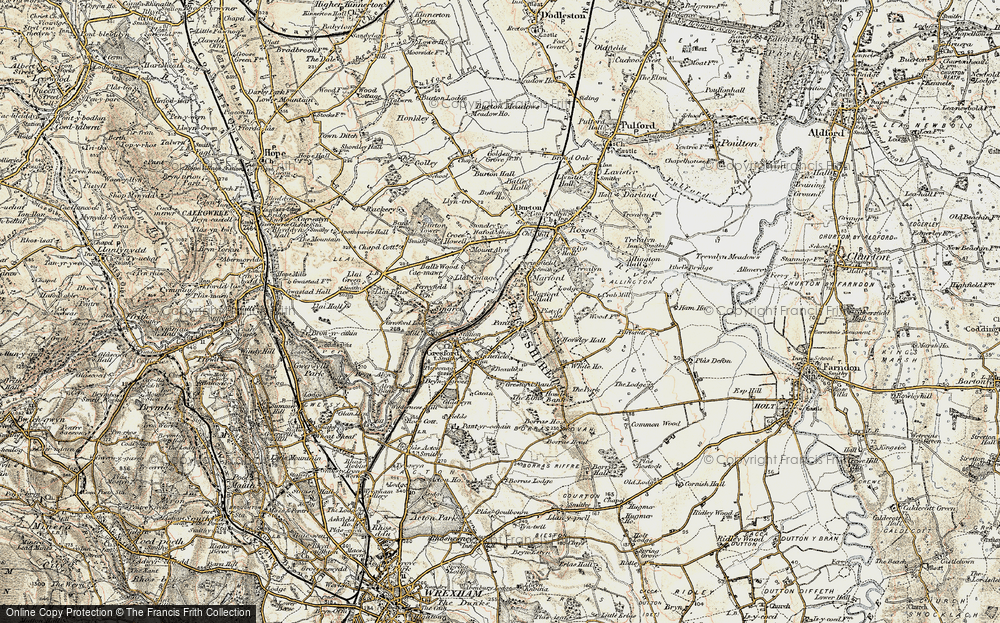 Old Map of Pant, 1902-1903 in 1902-1903