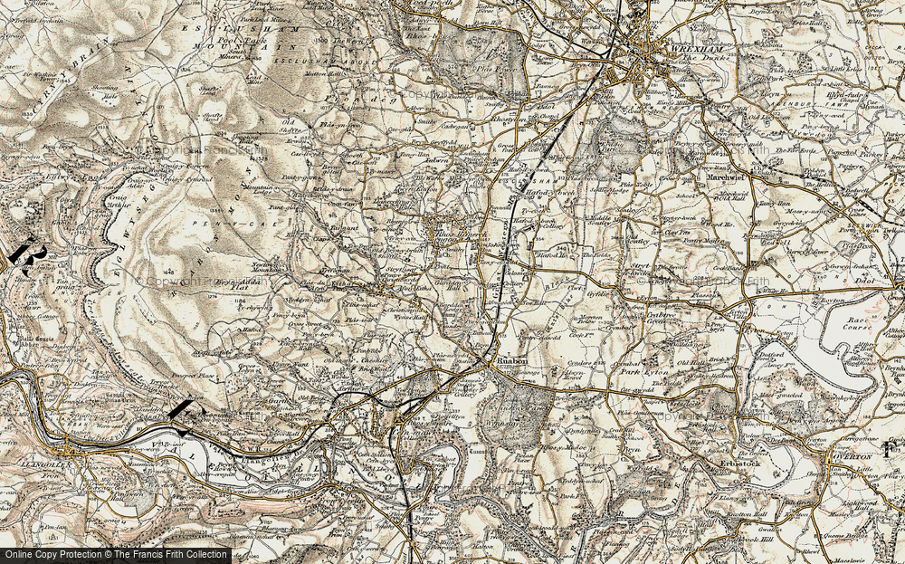 Old Map of Pant, 1902 in 1902