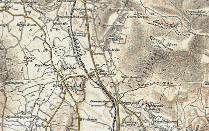 Old map of Pant Glâs in 1903