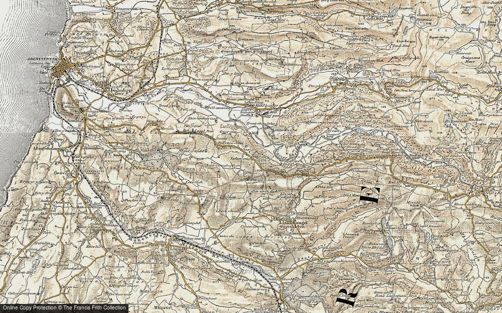 Old Map of Pant-y-crûg, 1901-1903 in 1901-1903
