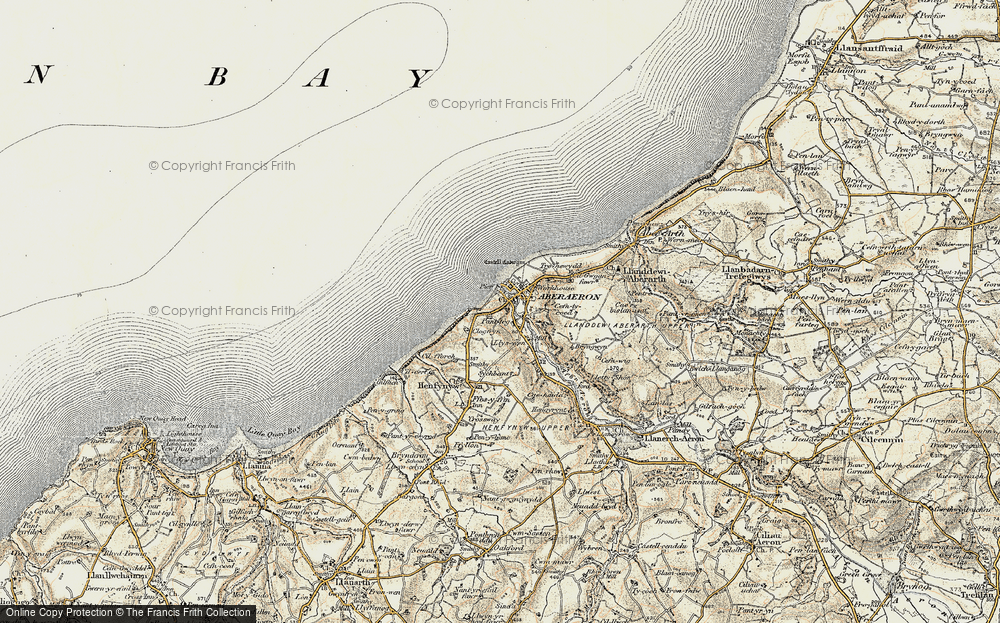 Old Map of Historic Map covering Clogfryn in 1901-1903