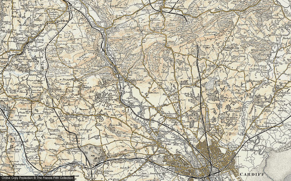 Old Map of Pantmawr, 1899-1900 in 1899-1900