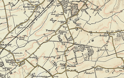 Old map of Wire Hill in 1902-1903