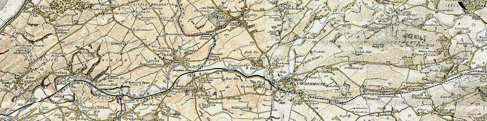 Old map of Papcastle in 1901-1904