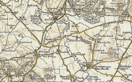 Old map of Papermill Bank in 1902