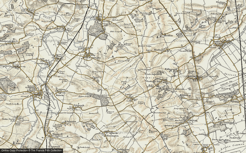 Old Map of Papley, 1901 in 1901