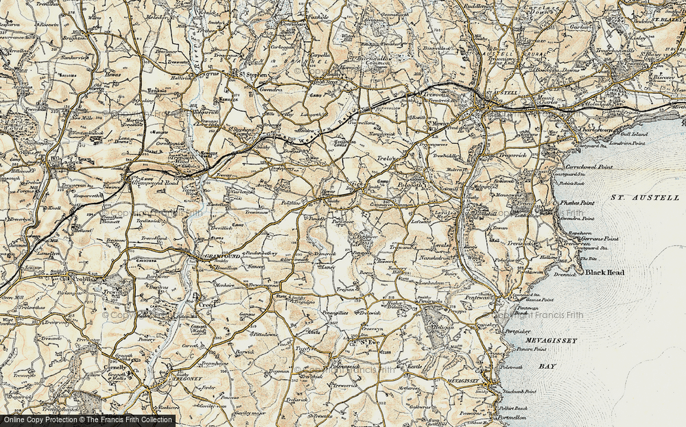Old Map of Paramoor, 1900 in 1900