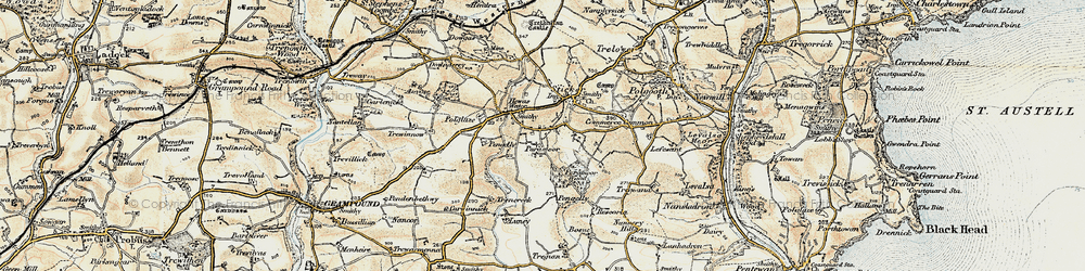 Old map of Paramoor in 1900