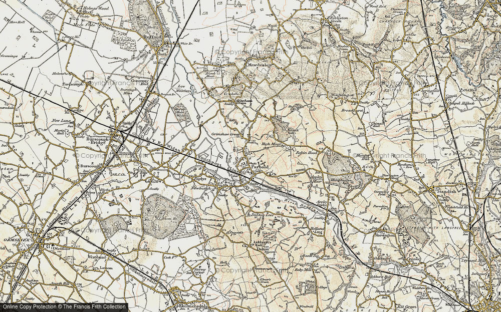 Old Map of Parbold, 1903 in 1903