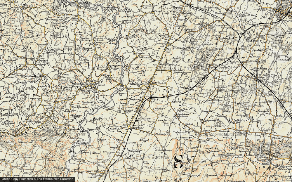 Old Map of Parbrook, 1897-1900 in 1897-1900