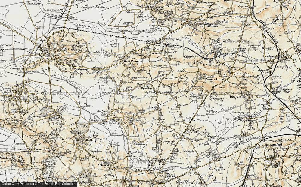 Old Map of Parbrook, 1899 in 1899