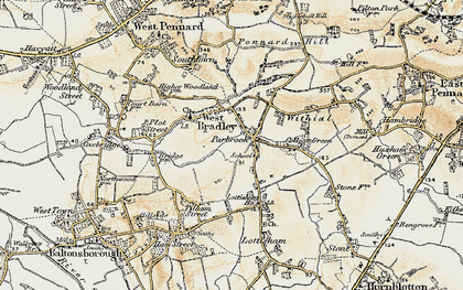 Old map of Parbrook in 1899