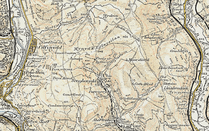 Old map of Parc Mawr in 1899-1900