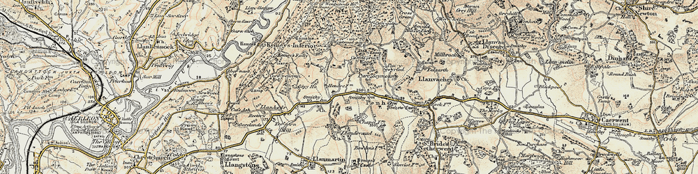 Old map of Parc-Seymour in 1899-1900