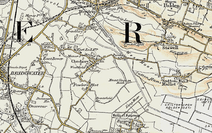 Old map of Parchey in 1898-1900