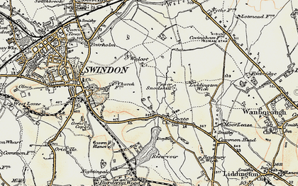 Old map of Park in 1897-1899