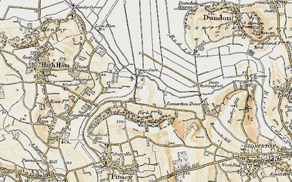 Old map of Park in 1898-1900