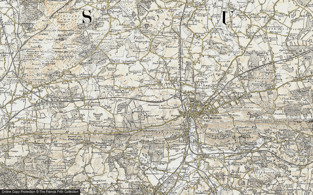 Old Map of Historic Map covering Broadstreet Common in 1898-1909