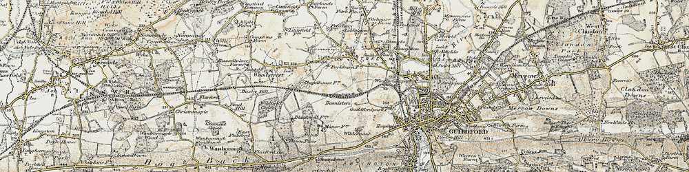Old map of Broadstreet Common in 1898-1909