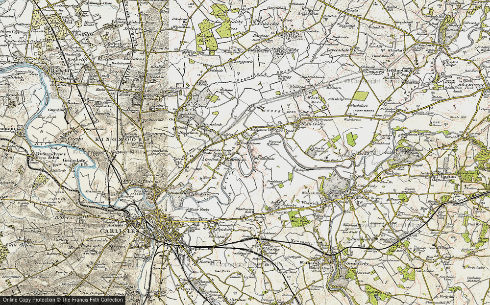 Old Map of Historic Map covering Wallfoot (Hotel) in 1901-1904
