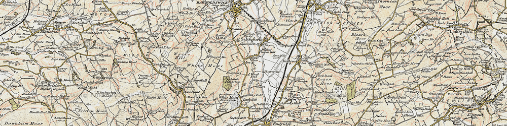 Old map of White Moor in 1903-1904