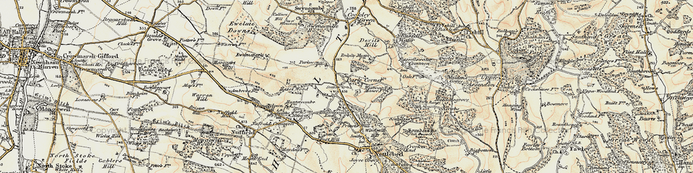 Old map of Park Corner in 1897-1898