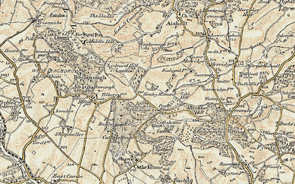 Old map of Park End in 1898-1900