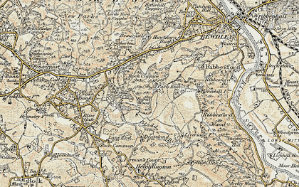 Old map of Park End in 1901-1902