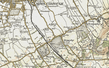 Old map of Park End in 1903-1904