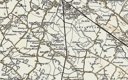 Old map of Park Farm in 1897-1898