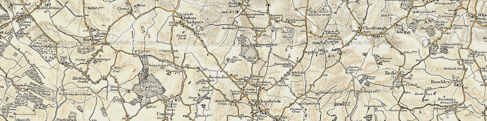 Old map of Park Gate in 1899-1901