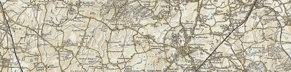 Old map of Park Gate in 1901-1902