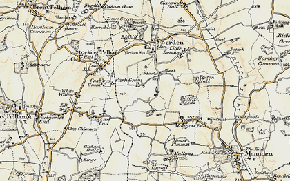 Old map of Park Green in 1898-1899