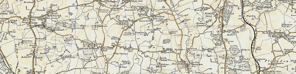 Old map of Park Green in 1898-1899