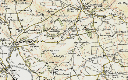 Old map of Todbank in 1901-1904