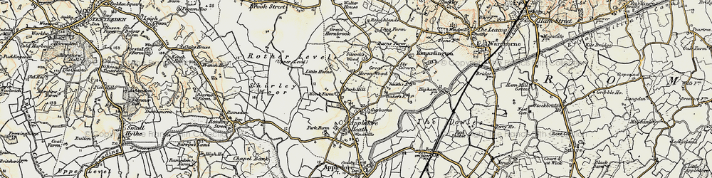 Old map of Park Hill in 1898