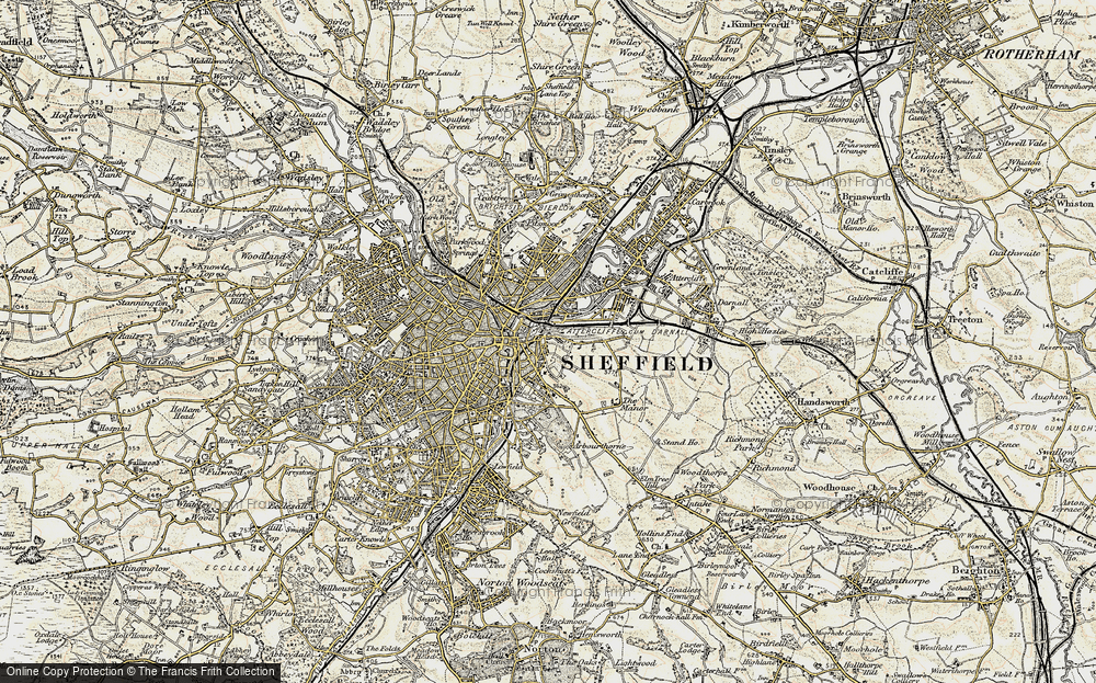 Old Map of Park Hill, 1903 in 1903