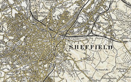 Old map of Park Hill in 1903
