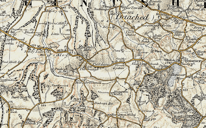 Old map of Park Lane in 1902