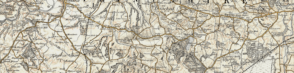 Old map of Bryn, The in 1902