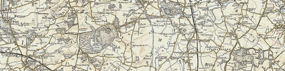 Old map of Ackbury Heath in 1902