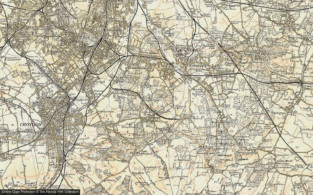 Old Map of Park Langley, 1897-1902 in 1897-1902
