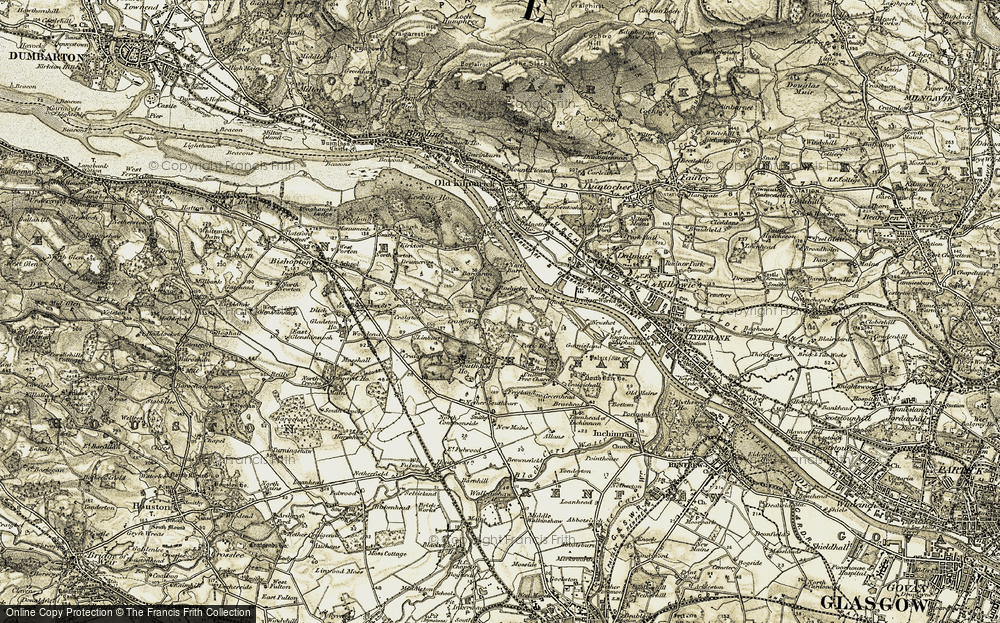 Old Map of Park Mains, 1905-1906 in 1905-1906