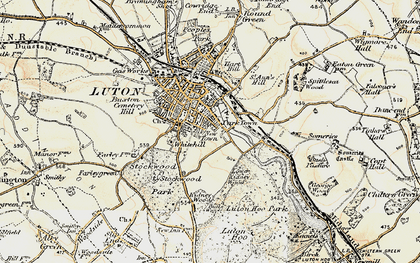 Old map of Park Town in 1898-1899