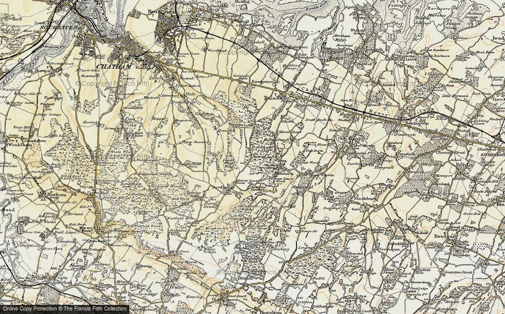 Old Map of Park Wood, 1897-1898 in 1897-1898