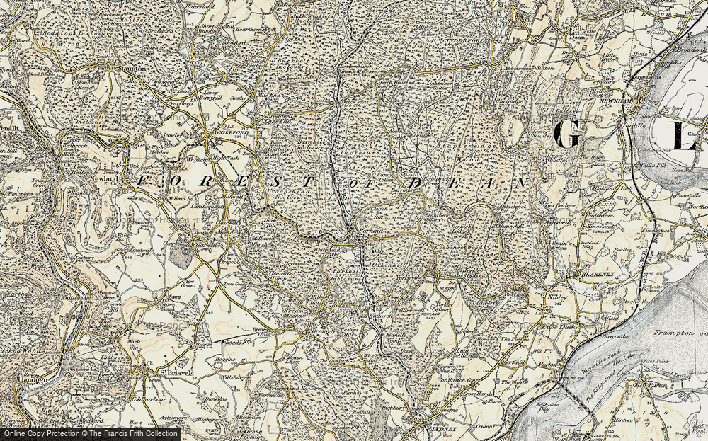 Old Map of Parkend, 1899-1900 in 1899-1900