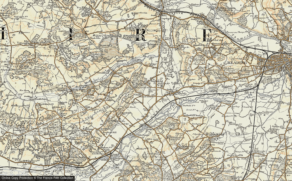 Old Map of Historic Map covering Wickcroft in 1897-1900