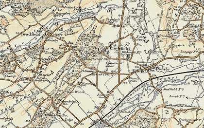 Old map of Parker's Corner in 1897-1900